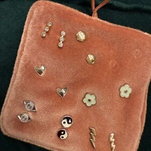 Free People Gold and Silver Stud Earring Set